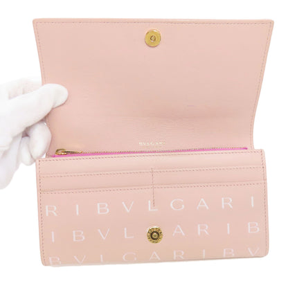 BVLGARI   Long wallet (with coin pocket) Logo mania Leather Ladies