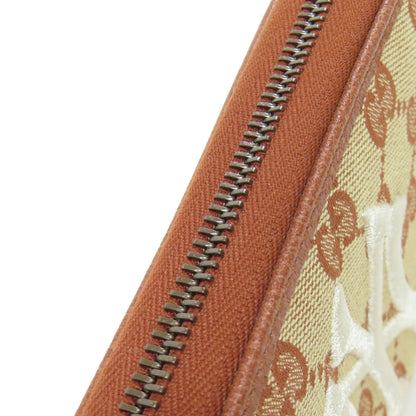 GUCCI 547791 NY Yankees collaboration GG Long wallet (with coin pocket) Canvas Ladies [Used]