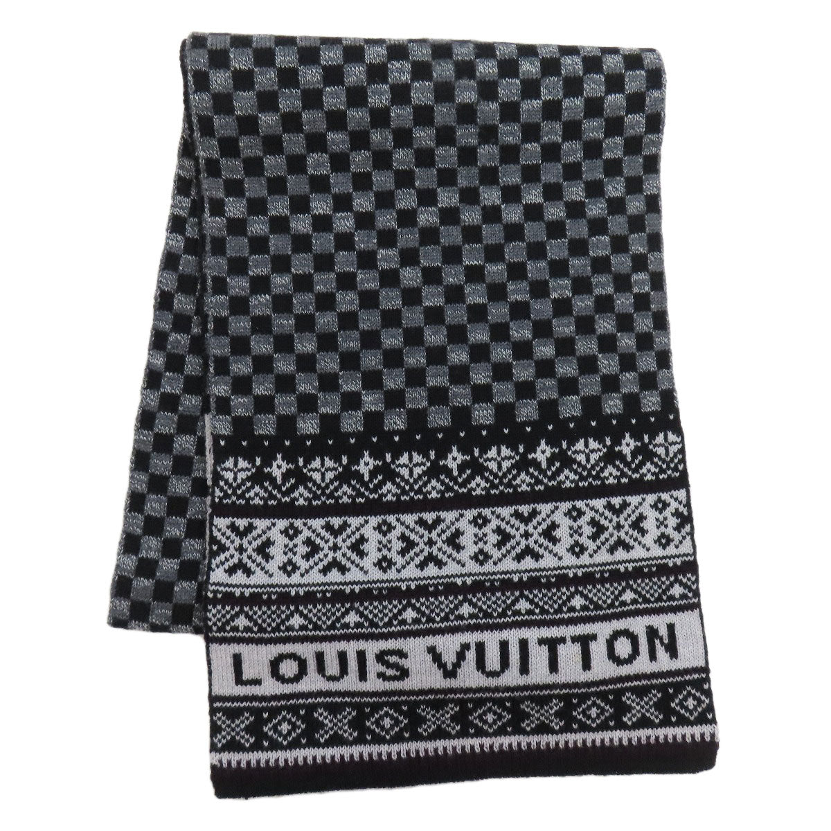 LOUIS VUITTON  M72929 Scarf Echarpe Flocon wool Ladies