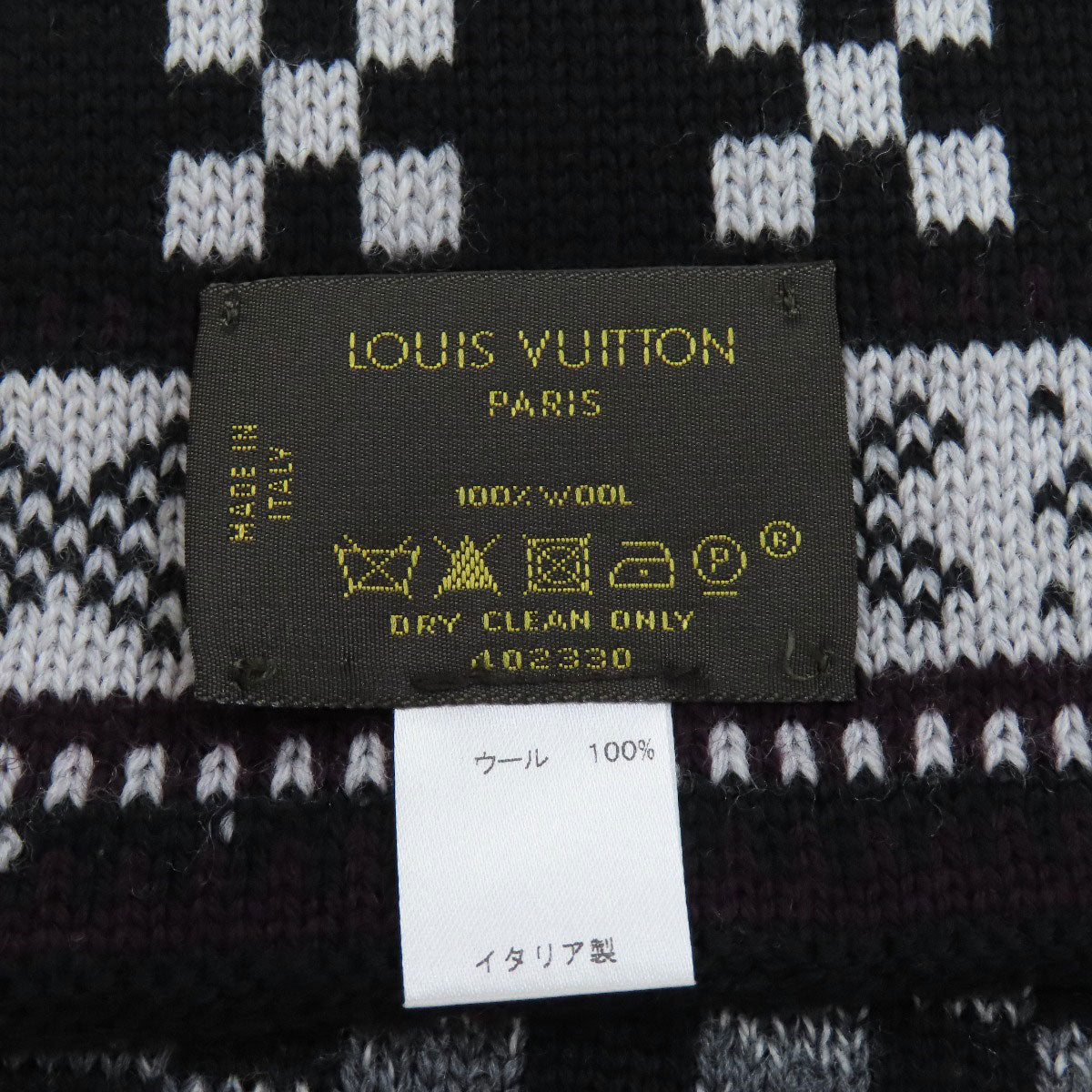LOUIS VUITTON M72929 Echarpe Flocon Scarf wool Ladies [Used]
