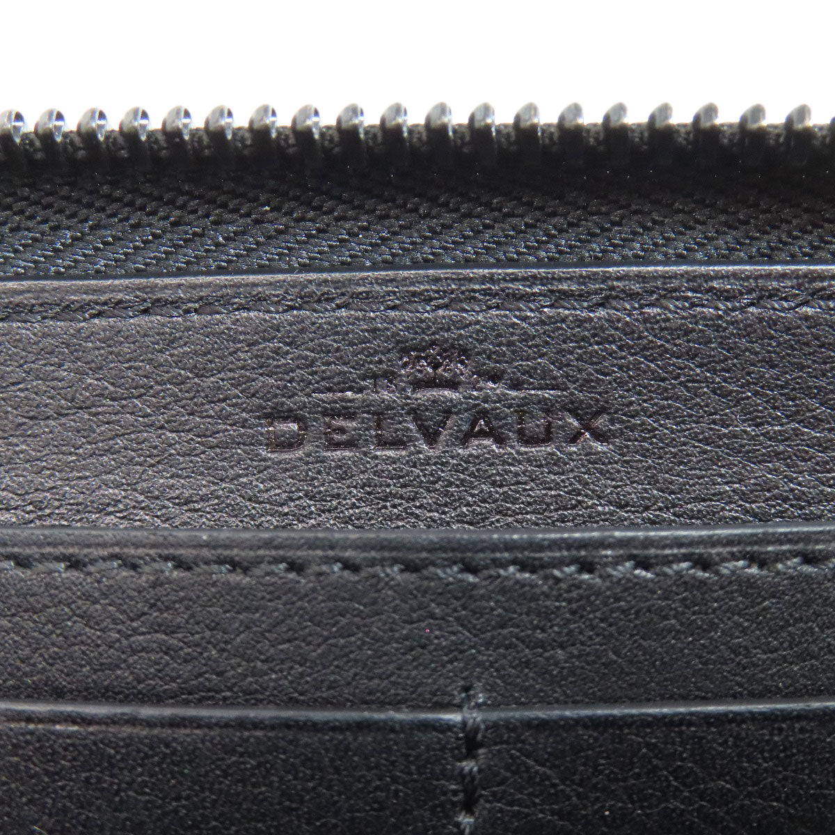 DELVAUX   Long wallet (with coin pocket) logo Leather Ladies