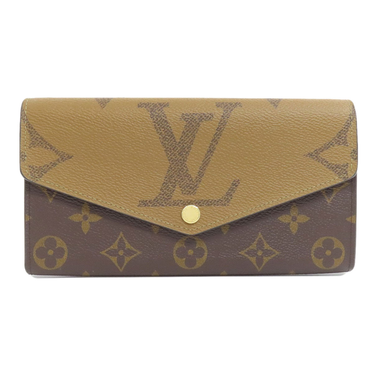 LOUIS VUITTON M80726 Portefeiulle Â· Sarah Long wallet (with coin pocket) Monogram Giant Ladies [Used]