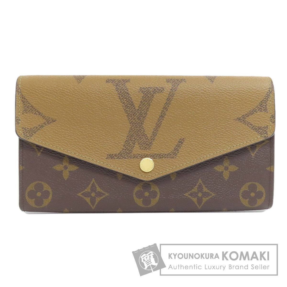 LOUIS VUITTON M80726 Portefeiulle Â· Sarah Long wallet (with coin pocket) Monogram Giant Ladies [Used]