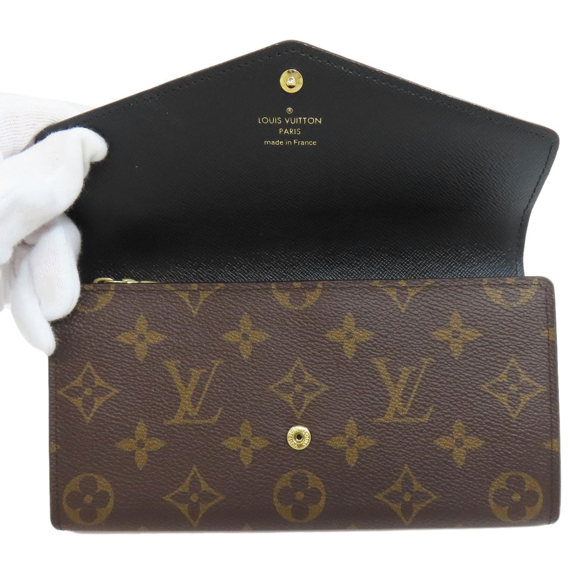 LOUIS VUITTON  M80726 Long wallet (with coin pocket) Portefeiulle Â· Sarah Monogram Giant Ladies