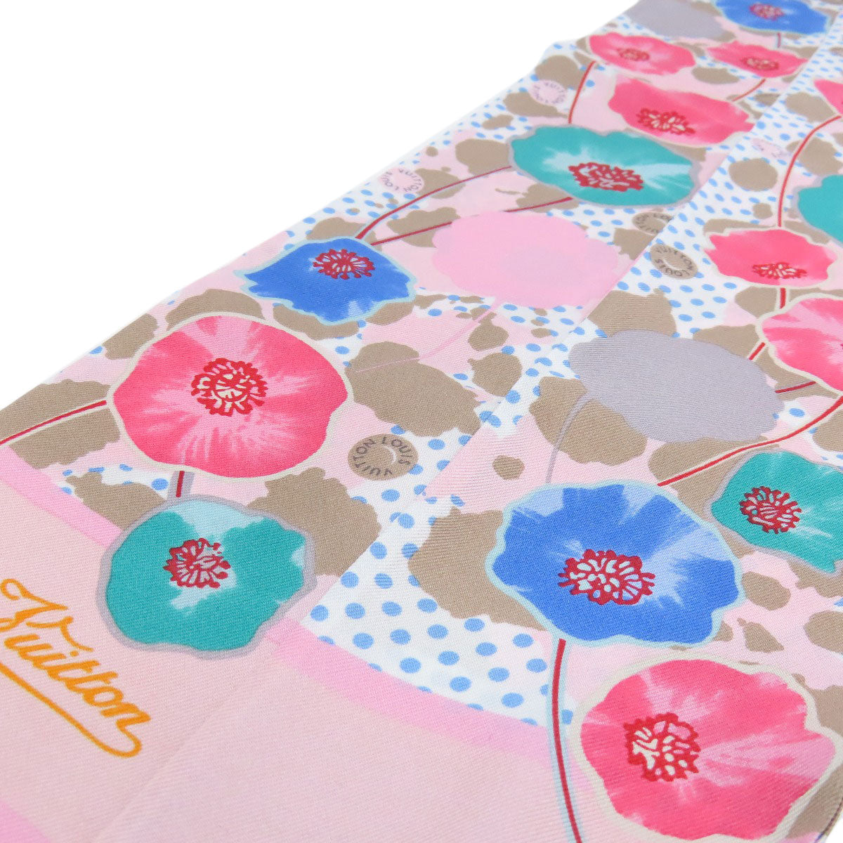 LOUIS VUITTON M75214 Bando Retro Flower Scarf Silk Ladies [Used]