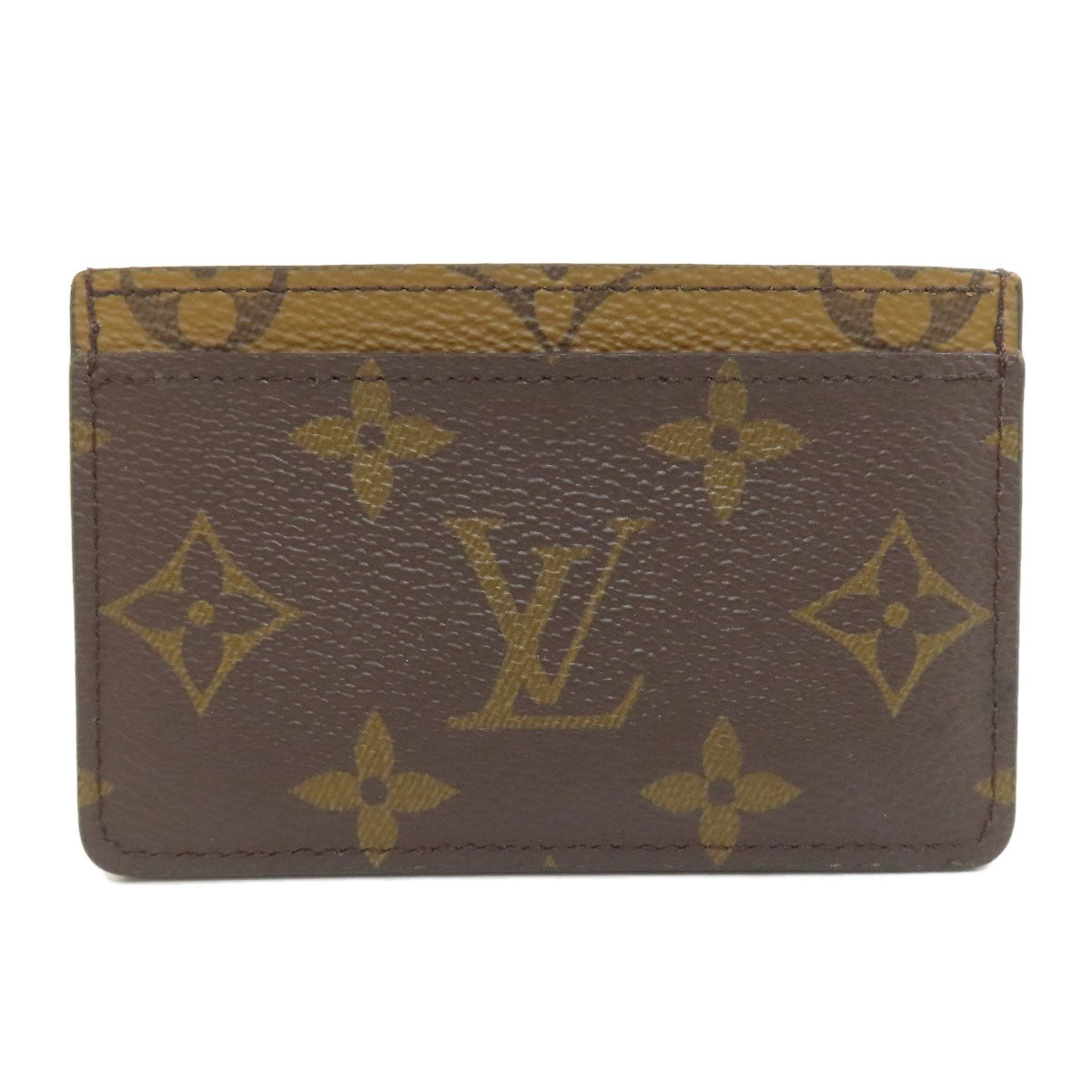 LOUIS VUITTON M69161 Porto cult · Simple Card Case Monogram reverse Ladies [Used]