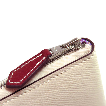 HERMES Azap Silkin Long Nata Long wallet (with coin pocket) Epsom Ladies [Used]