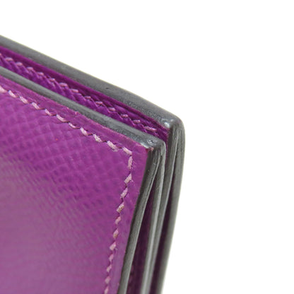 HERMES Bearn Gold Hardware Card Case Epsom Ladies [Used]