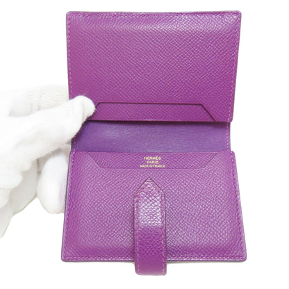 HERMES Bearn Gold Hardware Card Case Epsom Ladies [Used]