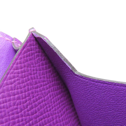 HERMES Bearn Gold Hardware Card Case Epsom Ladies [Used]