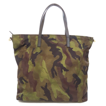 プラダ 迷彩柄 2WAY トートバッグ ナイロン素材 レディース 【中古】【PRADA】