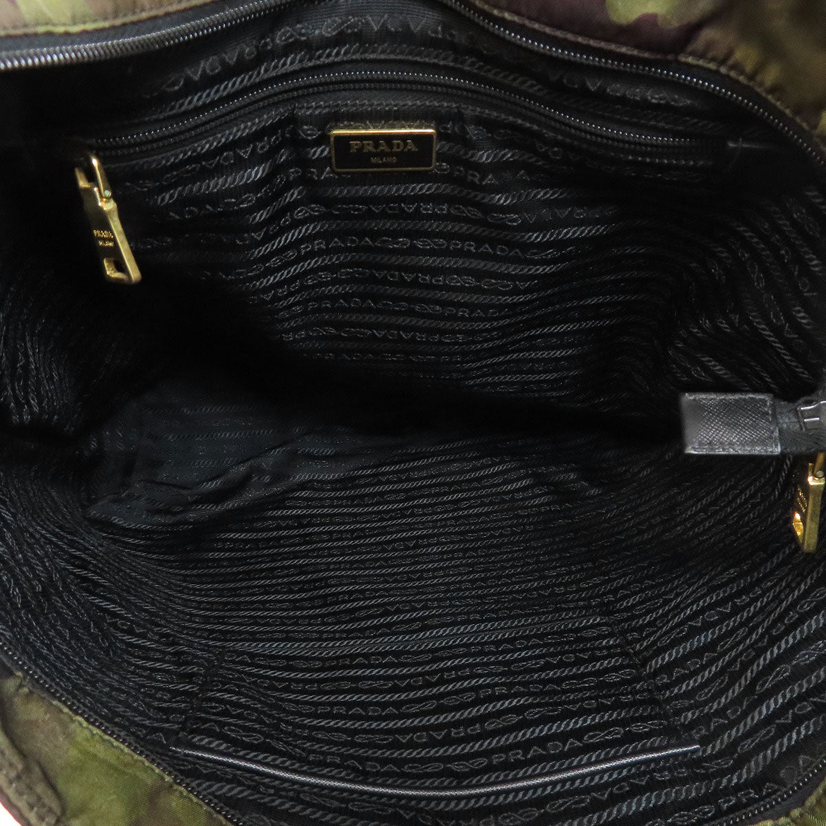 プラダ 迷彩柄 2WAY トートバッグ ナイロン素材 レディース 【中古】【PRADA】