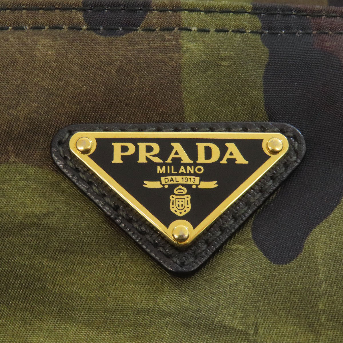 プラダ 迷彩柄 2WAY トートバッグ ナイロン素材 レディース 【中古】【PRADA】