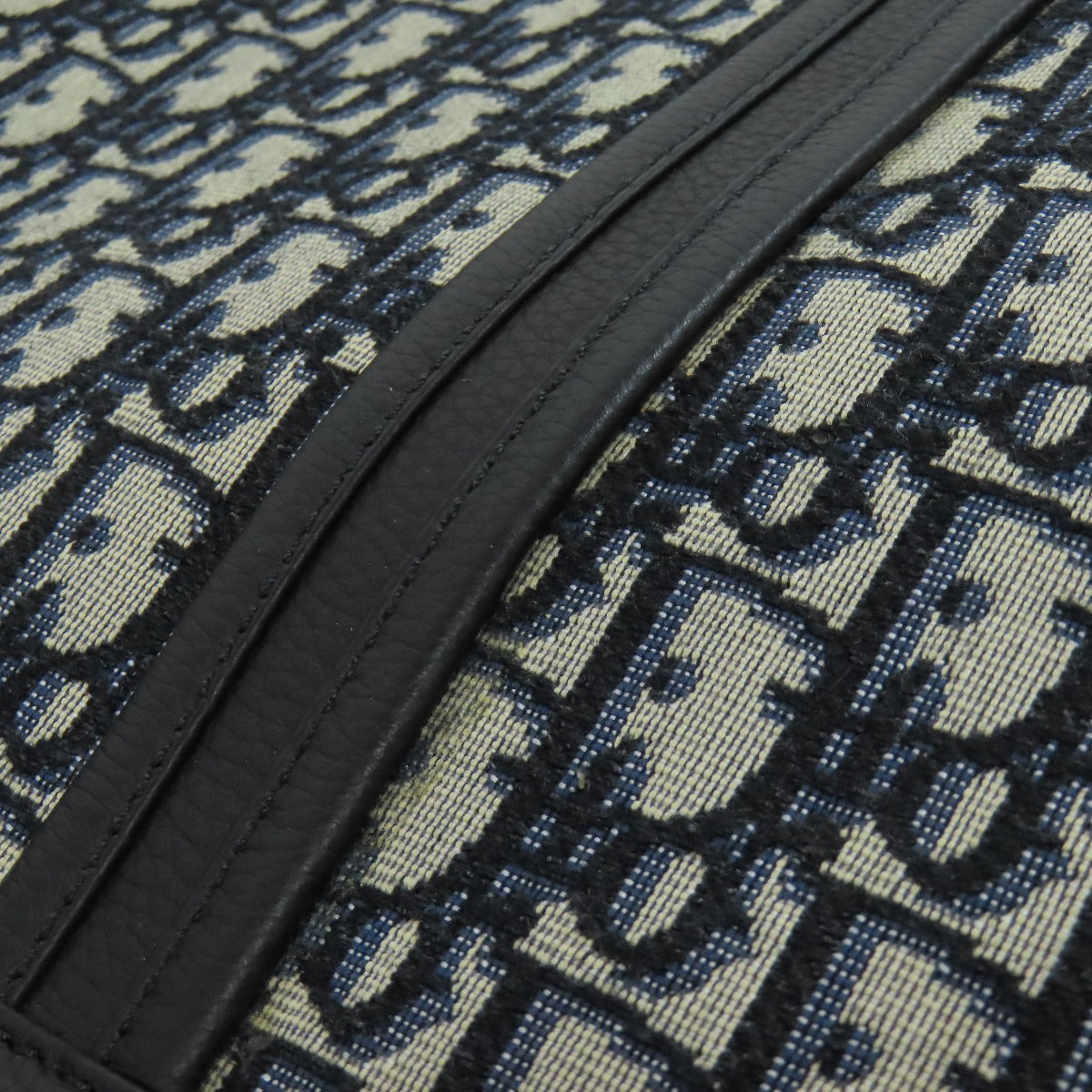 CHRISTIAN DIOR Oblique 2WAY Tote Bag Canvas CalfLadies [Used]