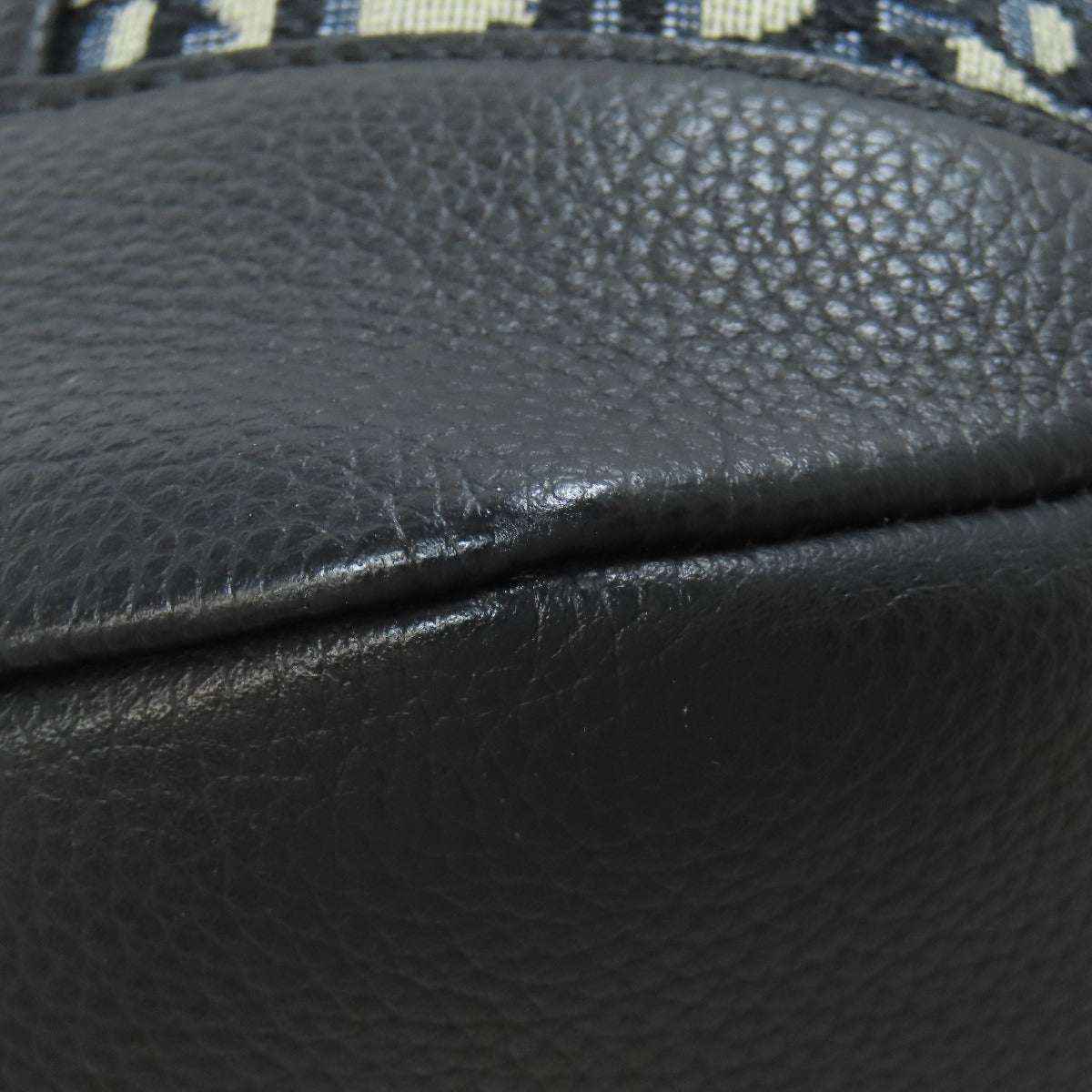 CHRISTIAN DIOR Oblique 2WAY Tote Bag Canvas CalfLadies [Used]