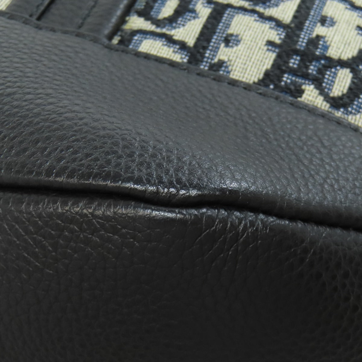 CHRISTIAN DIOR Oblique 2WAY Tote Bag Canvas CalfLadies [Used]