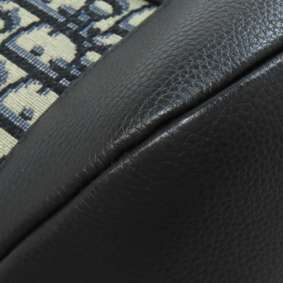 CHRISTIAN DIOR Oblique 2WAY Tote Bag Canvas CalfLadies [Used]