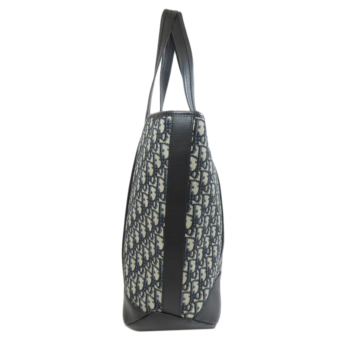 CHRISTIAN DIOR Oblique 2WAY Tote Bag Canvas CalfLadies [Used]