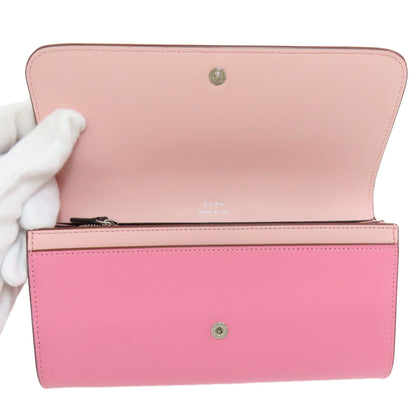 CARTIER Double C Long wallet (with coin pocket) Leather Ladies [Used]