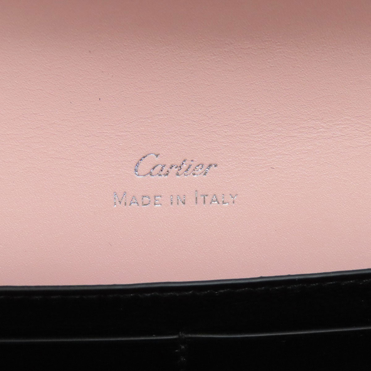 CARTIER Double C Long wallet (with coin pocket) Leather Ladies [Used]