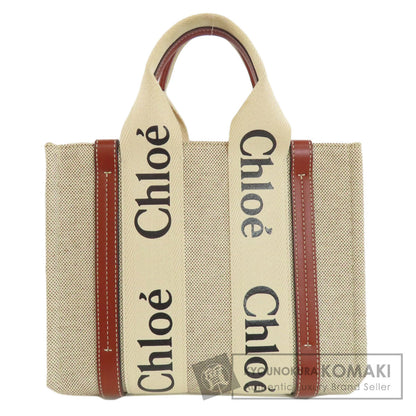 CHLOE   Handbag Woody Small linen LeatherLadies