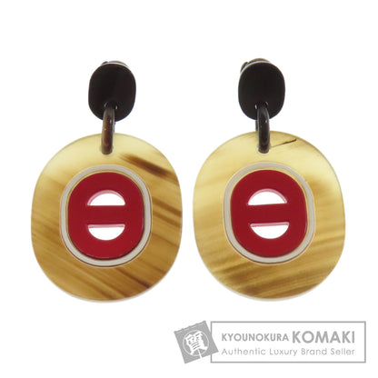 HERMES Fidelio Village PM earring Buffalo horn Ladies [Used]