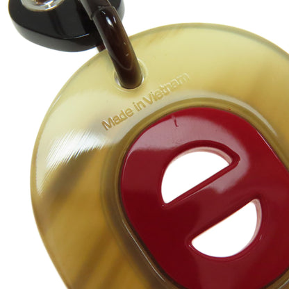 HERMES Fidelio Village PM earring Buffalo horn Ladies [Used]