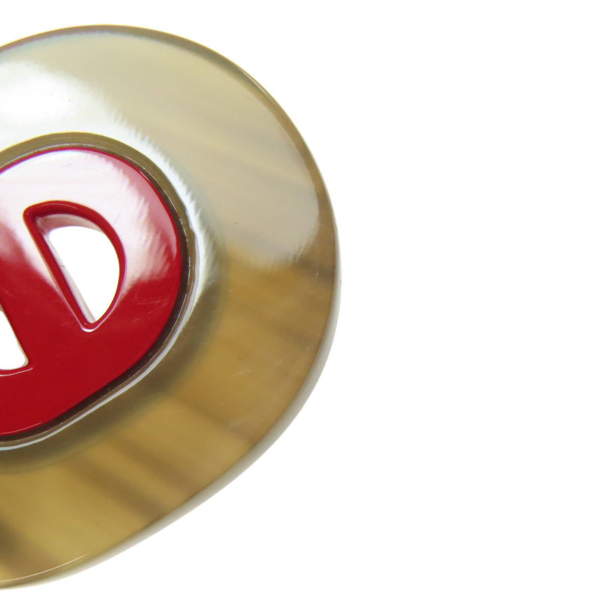 HERMES Fidelio Village PM earring Buffalo horn Ladies [Used]