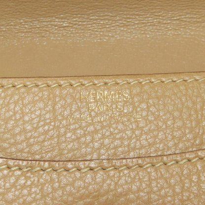 HERMES   coin purse Dogon GoldHardware Taurillon Clemence Ladies