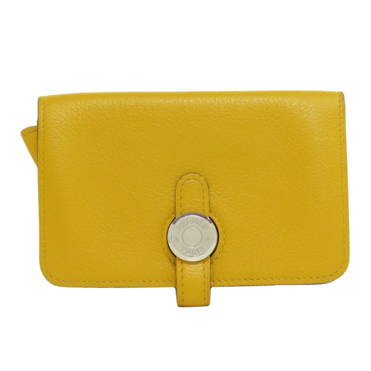 HERMES Dogon SilverHardware coin purse Chevre Ladies [Used]