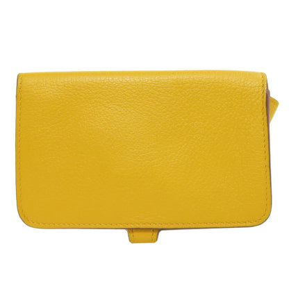 HERMES Dogon SilverHardware coin purse Chevre Ladies [Used]