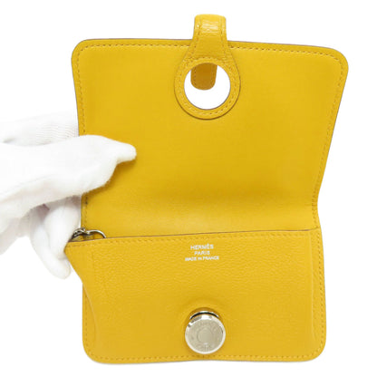 HERMES Dogon SilverHardware coin purse Chevre Ladies [Used]