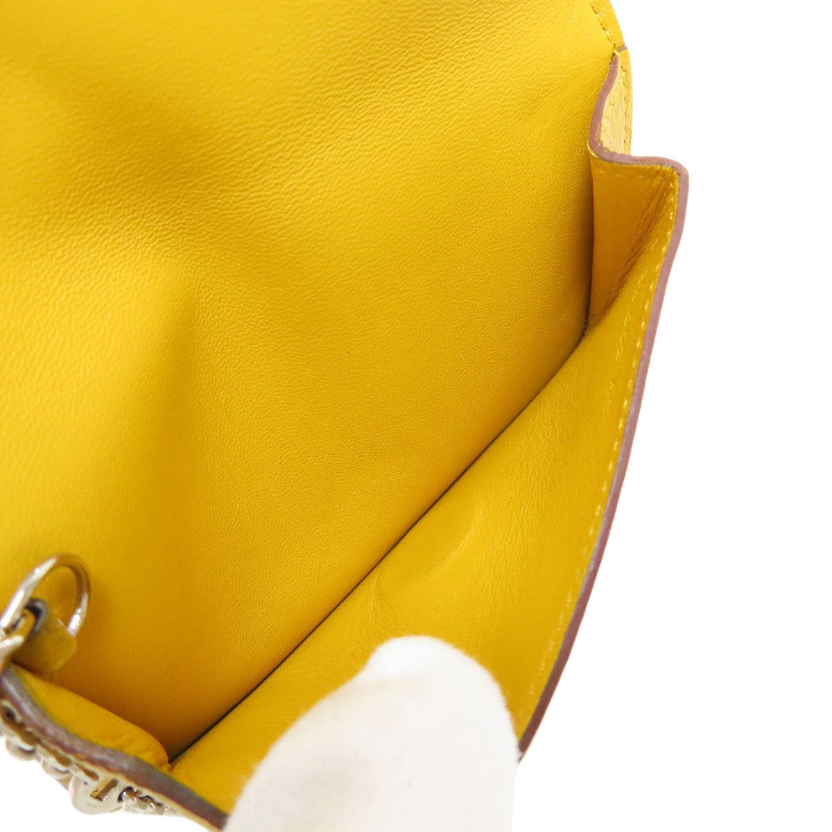 HERMES Dogon SilverHardware coin purse Chevre Ladies [Used]