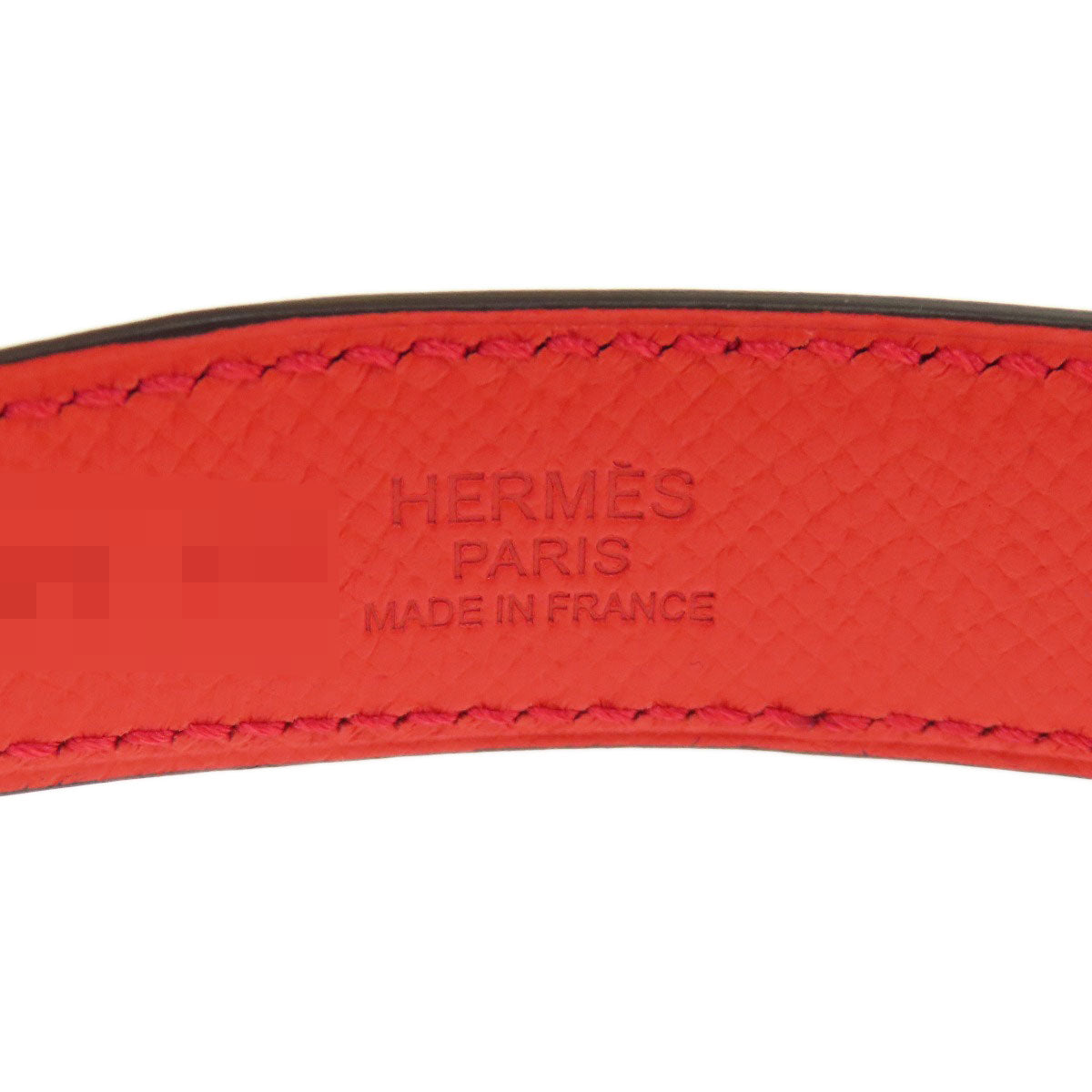 HERMES Rival Vermilion Rose SVHardware belt Swift Epsommens [Used]