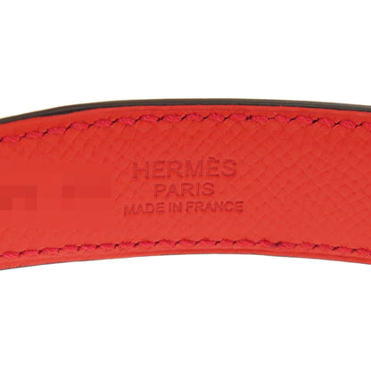 HERMES Rival Vermilion Rose SVHardware belt Swift Epsommens [Used]