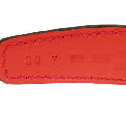 HERMES Rival Vermilion Rose SVHardware belt Swift Epsommens [Used]