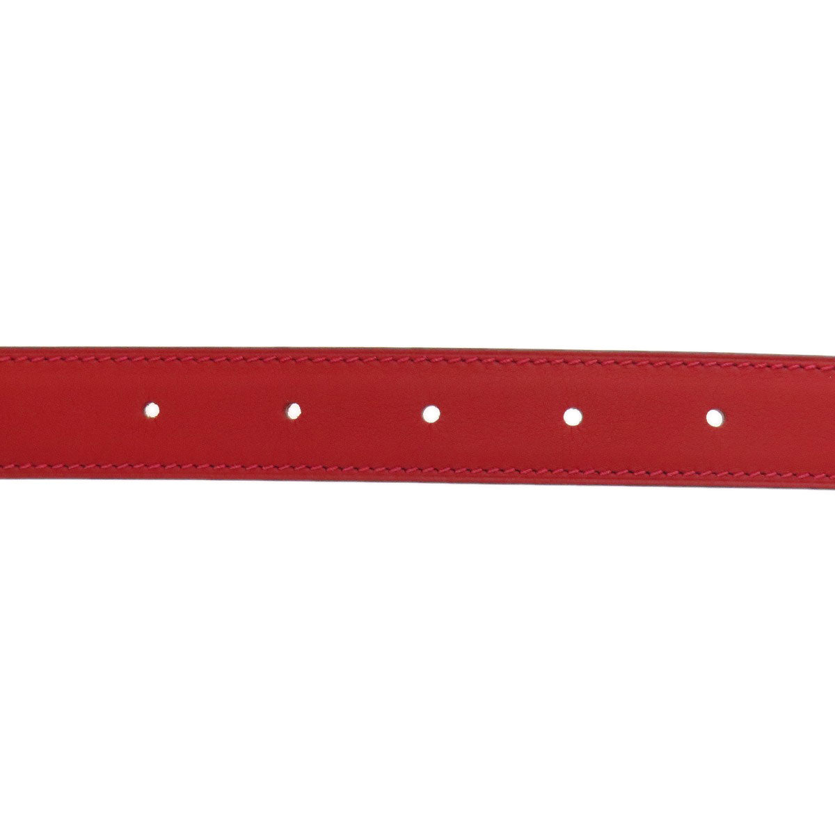 HERMES Rival Vermilion Rose SVHardware belt Swift Epsommens [Used]