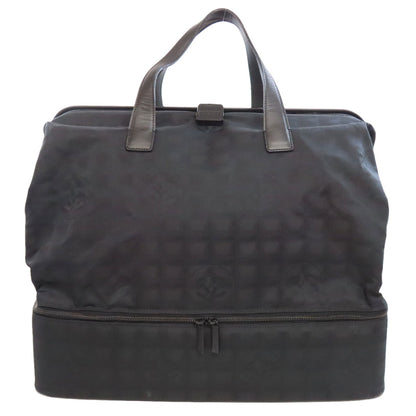 シャネル ニュートラベルライン ボストンバッグ ナイロンジャガード レディース 【中古】【CHANEL】
