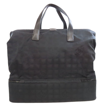 シャネル ニュートラベルライン ボストンバッグ ナイロンジャガード レディース 【中古】【CHANEL】