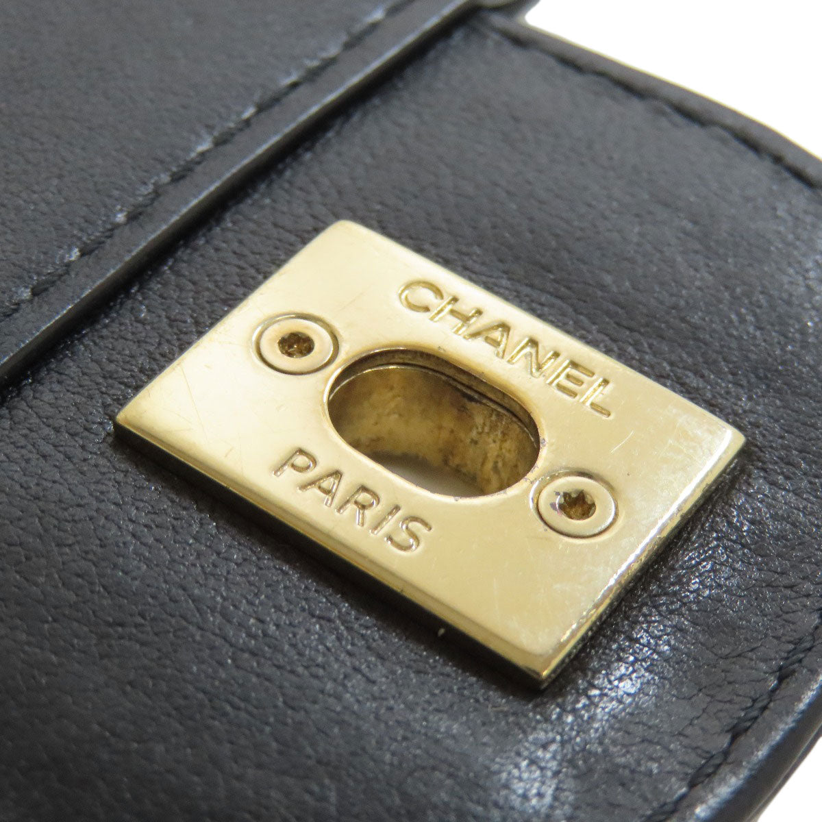 CHANEL Matelasse GoldHardware 2WAY Handbag Lambskin Ladies [Used]