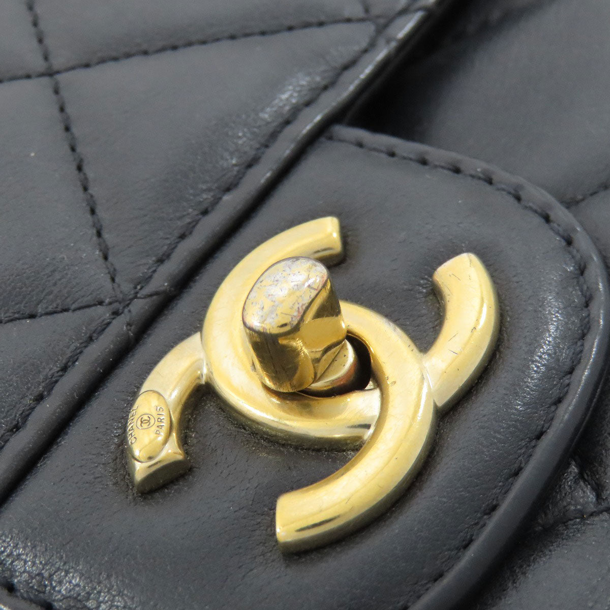 CHANEL Matelasse GoldHardware 2WAY Handbag Lambskin Ladies [Used]