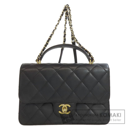 CHANEL Matelasse GoldHardware 2WAY Handbag Lambskin Ladies [Used]