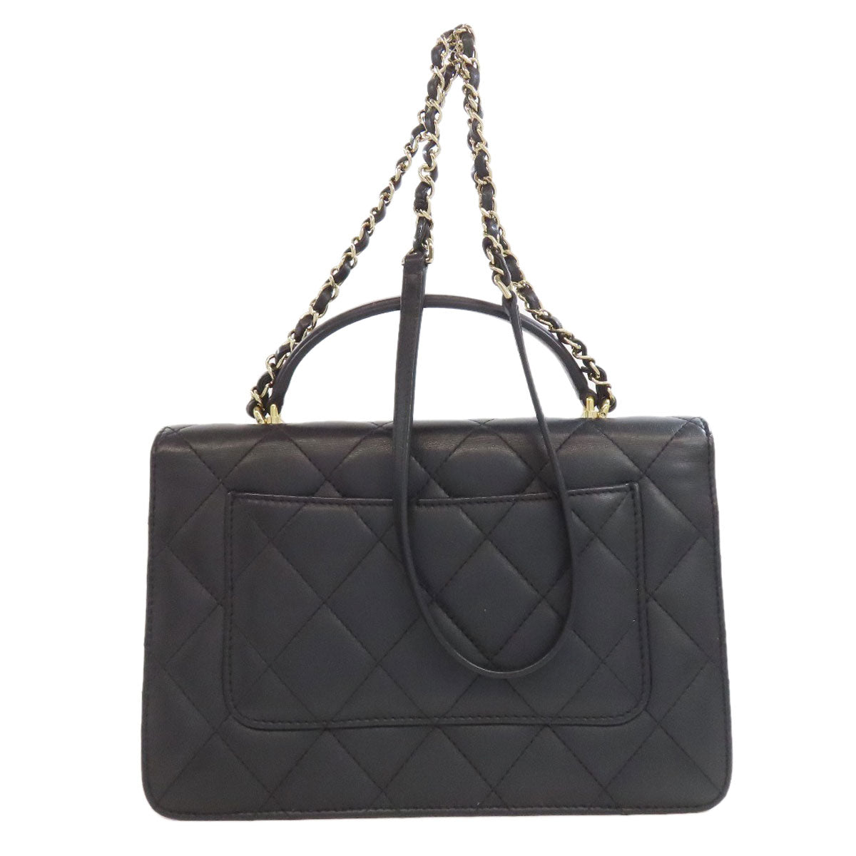 CHANEL Matelasse GoldHardware 2WAY Handbag Lambskin Ladies [Used]