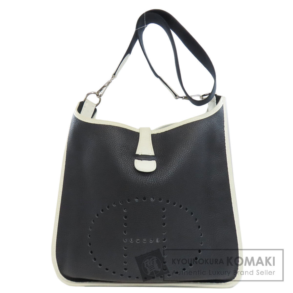 HERMES   Shoulder Bag EvelynePM SilverHardware Taurillon Clemence Ladies