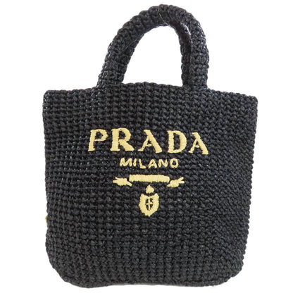 PRADA  1BG422 Handbag small crochet Raffia Ladies