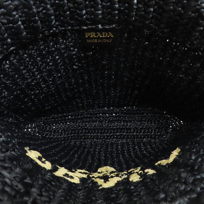 PRADA  1BG422 Handbag small crochet Raffia Ladies