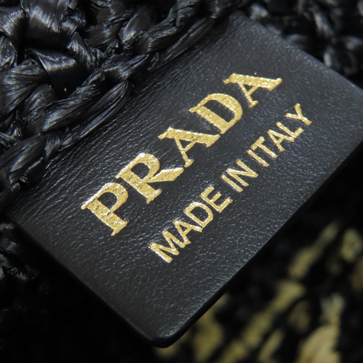 PRADA  1BG422 Handbag small crochet Raffia Ladies