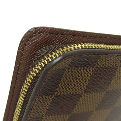 LOUIS VUITTON N61728 Portonet Zip Long wallet (with coin pocket) Damier canvas Ladies [Used]