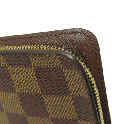 LOUIS VUITTON N61728 Portonet Zip Long wallet (with coin pocket) Damier canvas Ladies [Used]
