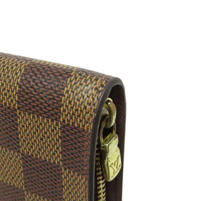 LOUIS VUITTON N61728 Portonet Zip Long wallet (with coin pocket) Damier canvas Ladies [Used]
